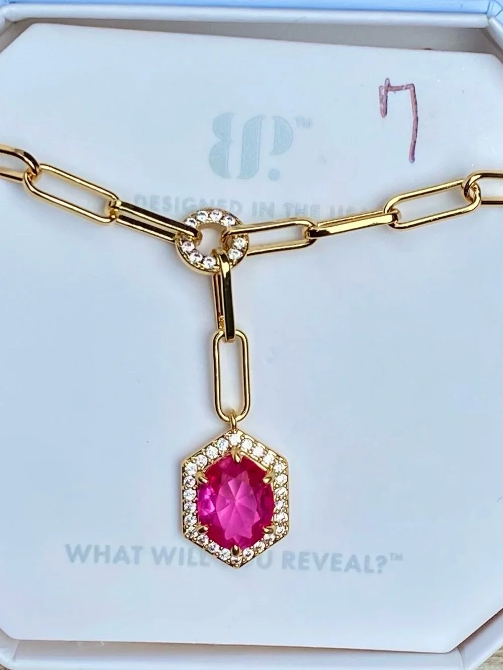 Bomb Party OG Rose Corundum Necklace - Picture 1 of 3